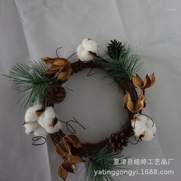 

decorative flowers & wreaths style model dry cotton garland christmas large amount1