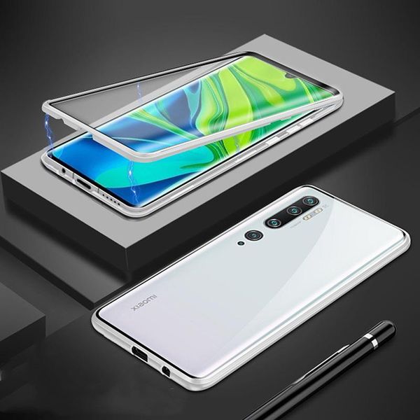 

magnetic case for xiaomi mi note 10 pro case double side glass bumper shockproof back cover for xiaomi mi note 10 h jllmsl