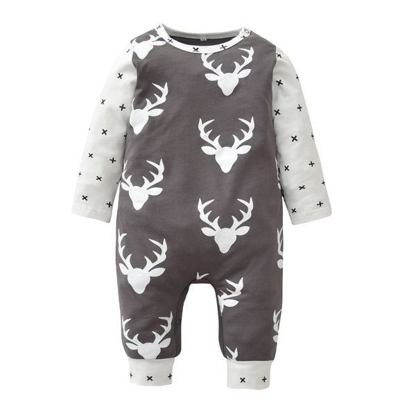 

newborn infant baby boy clothes christmas baby girl clothing set autumn cotton long sleeve xmas deer romper toddler outfits 201028, Blue
