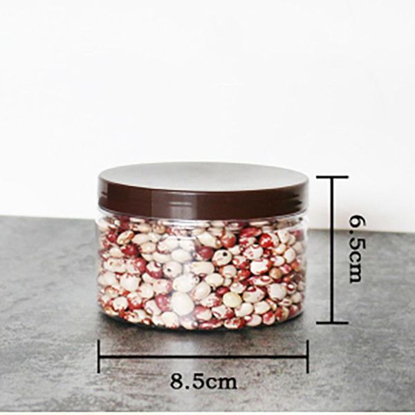 

20pcs/lot 85*65mm plastic jar plastic storage bottle for food candy cookie plastic tube pet bottle aluminum lids cosmetic jar bbycqy