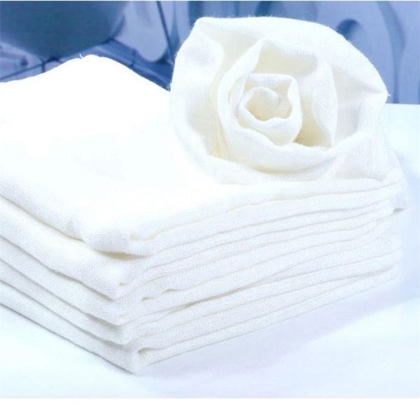 

4pcs/lot white color super absorbent bamboo gauze muslin prefold cloth diaper, breathable bamboo muslin diaper 201209