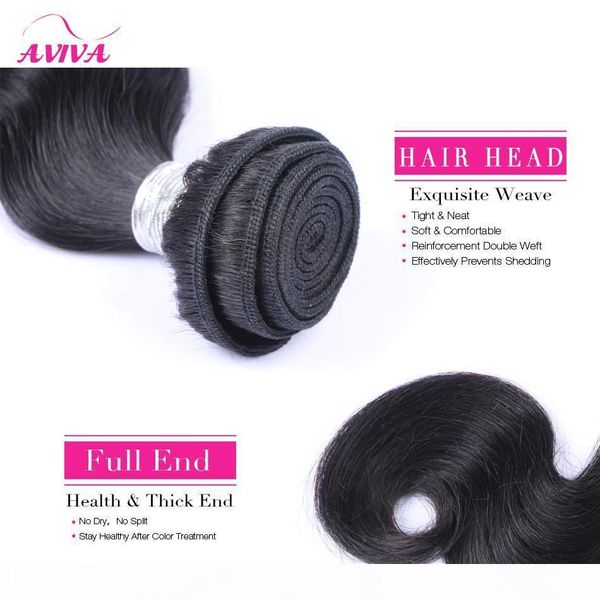 

9a brazillian body wave unprocessed virgin human hair extensions wet and wavy brazilian hair weave 3 4 5 bundles, Black