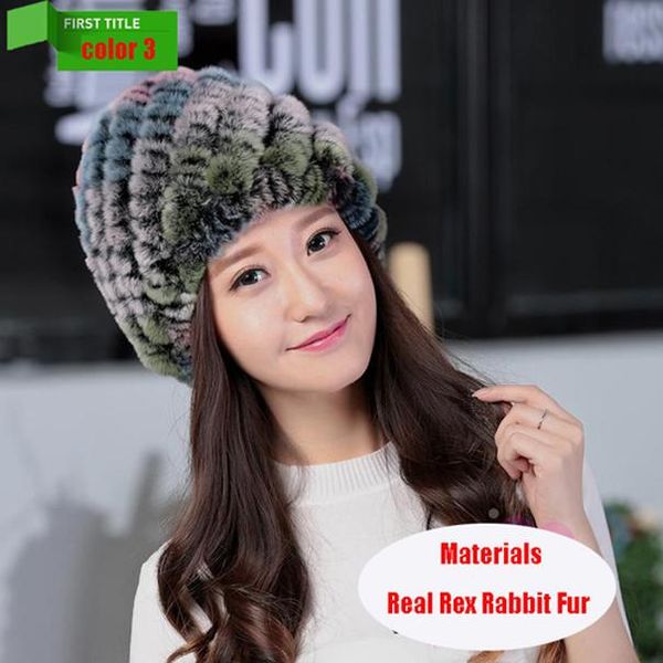 

2020 женщины россия 100 настоящий настоящий подлинный rex rex brabilit mur cap winter handmade knit real rex rex barl hat hat hat bearies бе