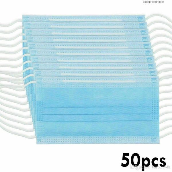 

ear-loop layer face mask disposable shipping fast mouth masks cover 3-ply non-woven comfortable blocking dust air pollution