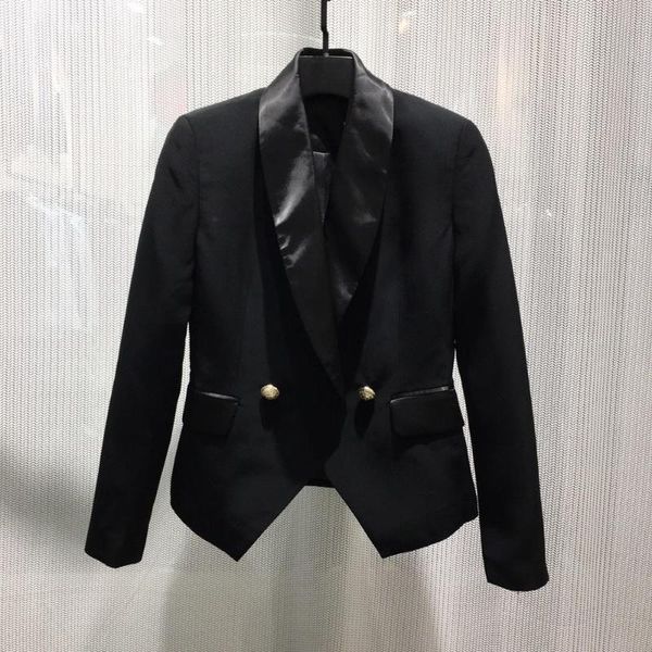 

2020 winner fashion women double breasted blazer coat for ladies jacket gdnz 9.09, White;black