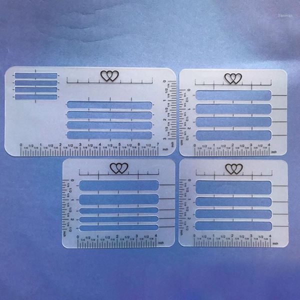 

4pcs handwriting practice addressing guide transparent letter stencil set notebook templates rulers craft multi-use envelope1