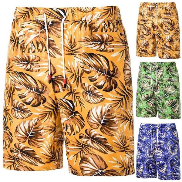 

men's shorts man beach summer casual swimming for men thin section quick-drying printing loose sport pants l04231, White;black