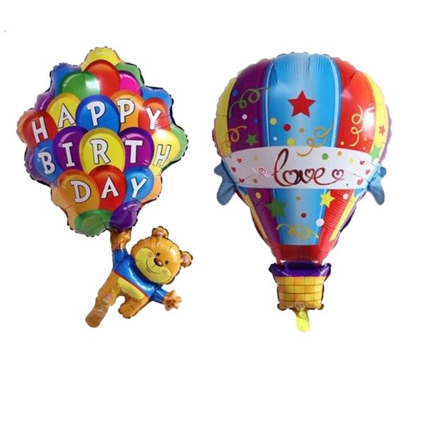 

new 1pcs bears parachute happy birthday foil balloons back to school campus party decoration child toyoutlet1wqf
