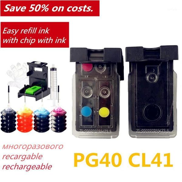 

ink cartridges russia printer pg40 cl41 cartridge pg 40 cl 41 refillable for pixma ip1800 ip1200 ip1900 ip1600 mx300 mp160 mp1401