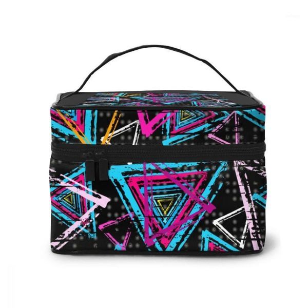 

cosmetic bags & cases women bag makeup case colored abstract graffiti make up storage pouch toiletry beauty wash bag1