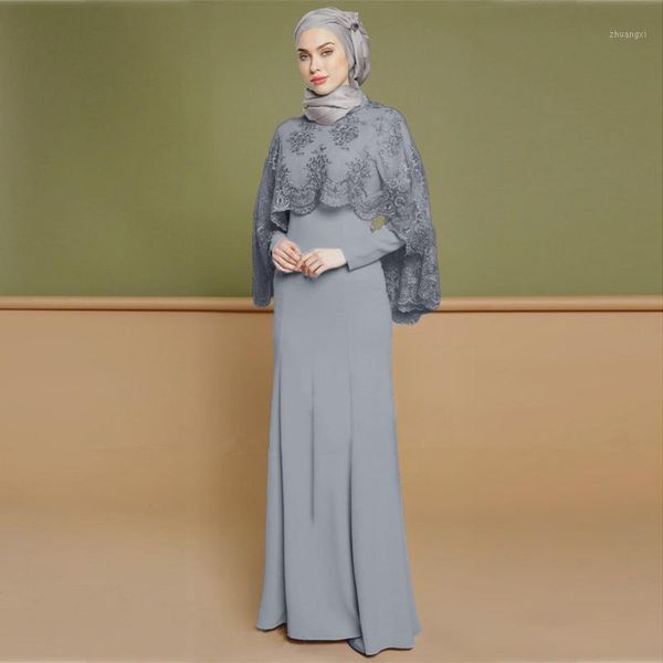 

muslim embroidery abaya 3d floral maxi dress cardigan long robes long dress muslim islamic patchwork maxi clothes 4.101, Red