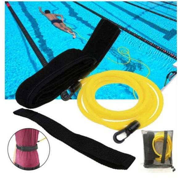 

pool & accessories 3m/4m swimming bungee exerciser leash swim training resistance belt for kids safety tools latex tether1