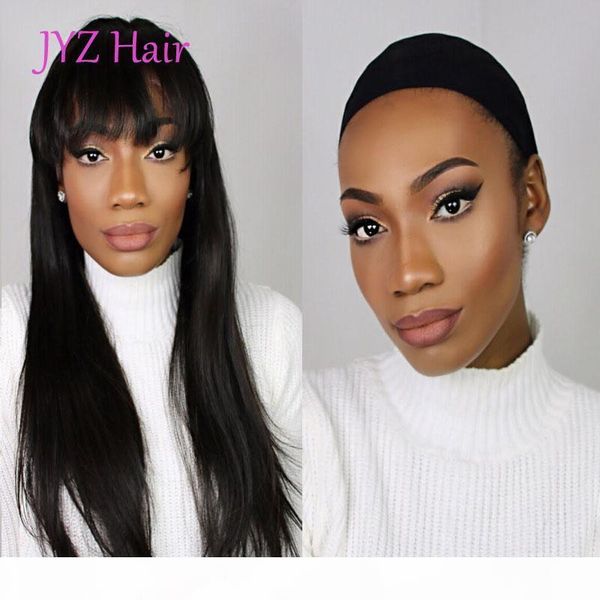 

stright full lace wigs brazilian indian malaysian peruvian human hair lace front wigs silk stright human hair wigs with baby hair, Black;brown