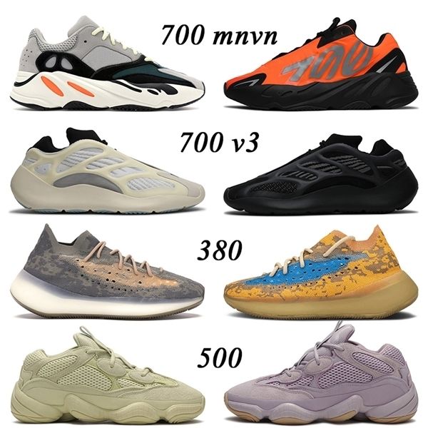 

quality kanye west running shoes women mens 700 azael alvah v3 blue oat mist reflective 380 soft vision 500 trainers sneakers size 12