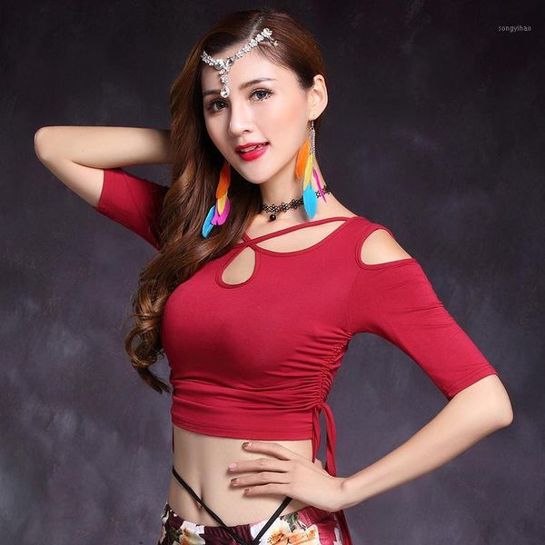 

belly dance costume modal women dance practice clothes bellydance black yoga modern ropa danza del vientre bl23251, Black;red
