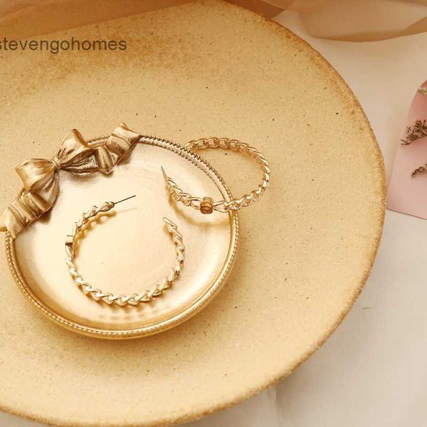 

exaggeration jewelry geometry metal female ins personality earrings e299, Golden