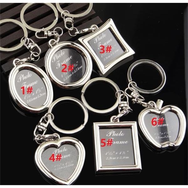 

keychain new p key frame metal chain alloy car keychains couples keyring business gift, Silver