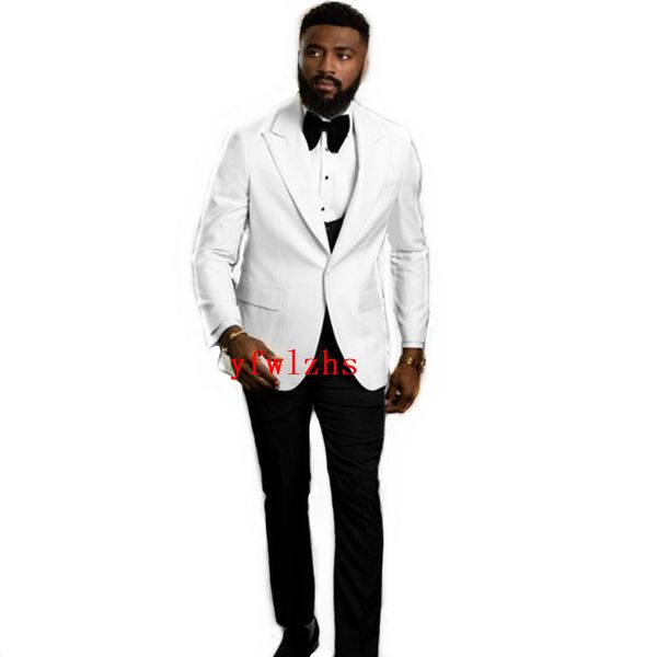

new style one button handsome peak lapel groom tuxedos men suits wedding/prom/dinner man blazer(jacket+pants+tie+vest) w626, Black;gray