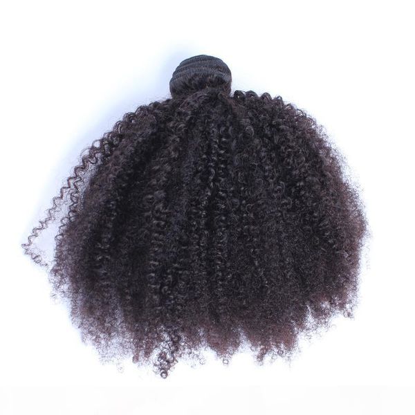 

gffh afro kinky curly bundles human hair bundles with closure 100% human hair weave extensions 4b 4c virgin hair everbeauty.hh, Black
