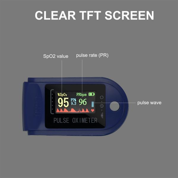 

oximeter blood oxygen finger clip monitor refers to pulse oximeter heart rate meter oem in stock home care health appliances wholesale