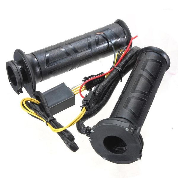

7/8" adjustable motorcycle heated grips motorbike/bike handlebar warm hands black1