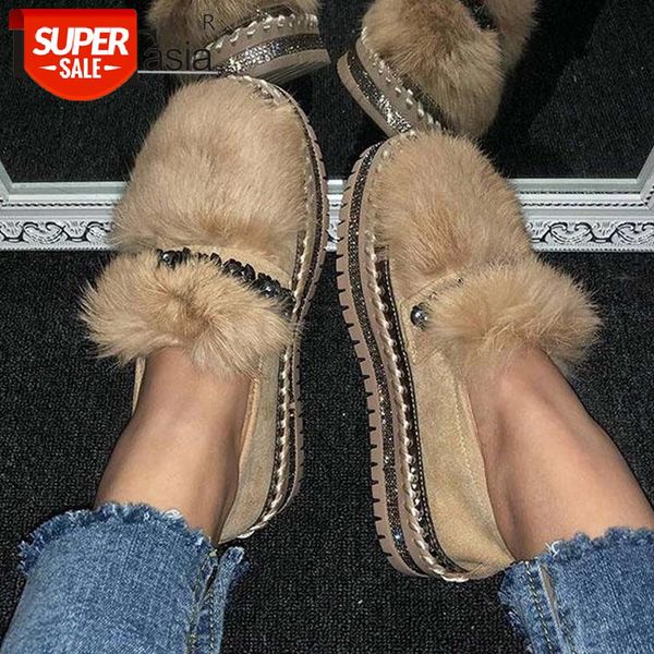 

doratasia big size 35-43 brand new ladies faux fur loafers fashion crystal platform sneakers women 2021 casual comfy shoes woman #fx96