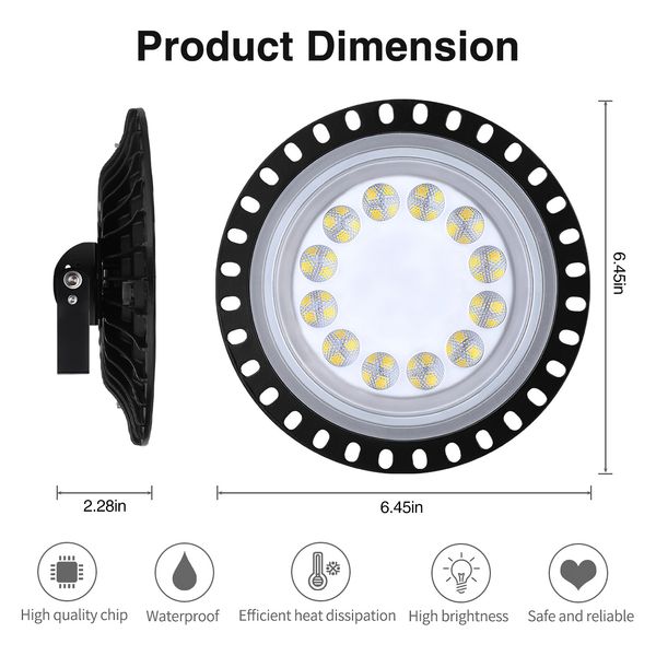 

3rd generation industrial factory warehouse water proof and explosion-proof led light ultra slim ufo led high bay light
