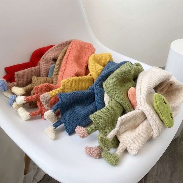 

winter boys and girls keep autumn warm 6-12 months children's baby korean fashion cartoon scarf e898e898l3p6, Red;brown