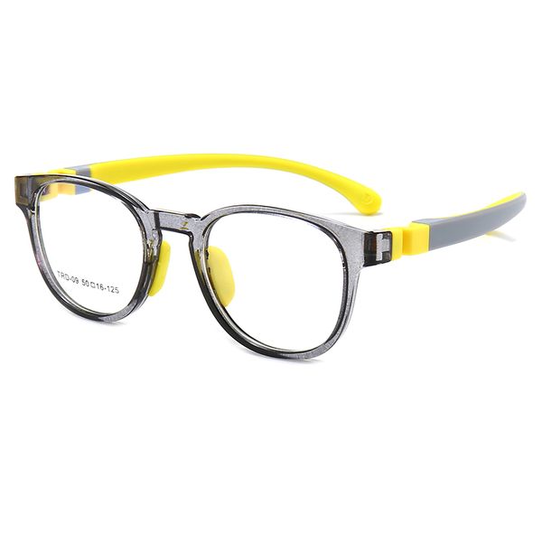 

2020 children glasses brand design blue light blocking kids girls boys optical glasses tr90 flexible frame computer eyeglasses, Silver