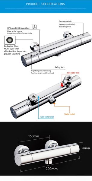

гаая ванна смеситель для душа set термостатического душ хром настенного термостата душ смеситель смеситель ванна ванна tap jlllbh