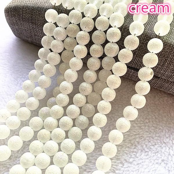 

new 6/8mm austrian frosted matt crystal glass beads loose spacer beads handmade for jewellery making diy bracelet necklace #23 bbyiox