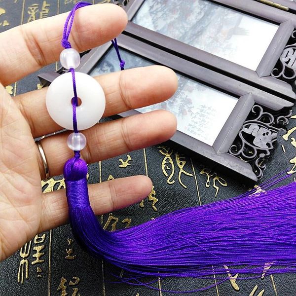 

2 шт. новый белый нефритовый мир пряжка tassel бахрома клабельные кепки ремешки diy ювелирные изготовления подвески подвески аксессуары реме