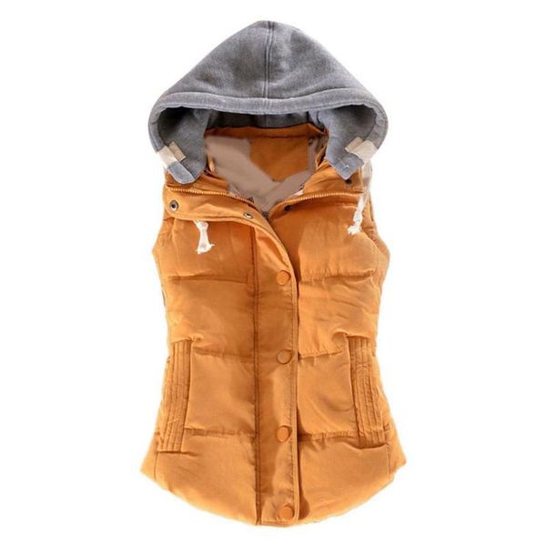 

waistcoat women autumn winter color block sleeveless hooded waistcoat warm thick vest coat vests female women hooded, Black;white