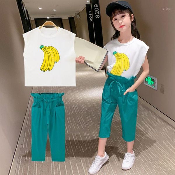 

girls summer casual clothes set children short sleeve t-shirt+shorts sport suits girl clothing sets for kids 4 6 8 9 10 12 years1, White