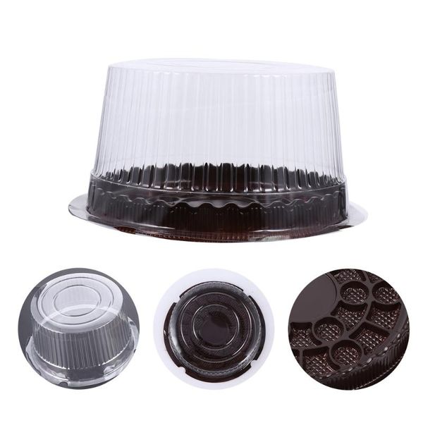

100 pcs dome cake container cake blister box packaging tool holder with lid