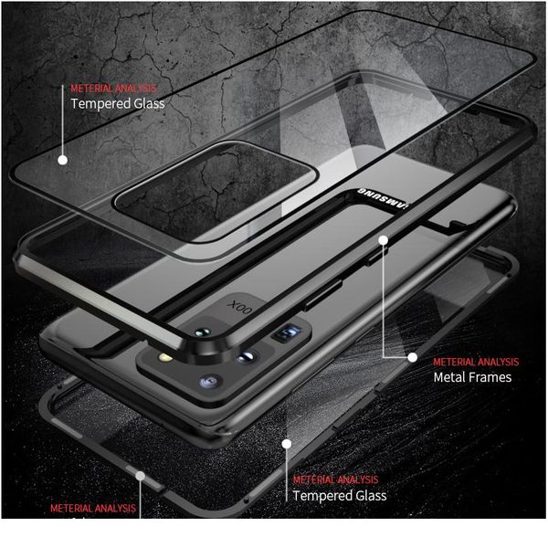 

360 privacy anti-peep magnetic case for samsung galaxy s20 ultra s10 e s9 s8 plus note 20 10 9 8 bbycxm