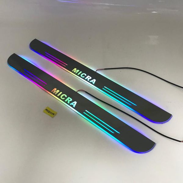 

express ship led door sill decorative lights slat guards plate strips for micra