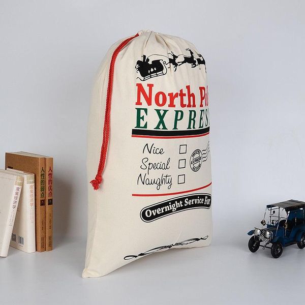 

christmas decorations personal candy pouch favor sacks stocking xmas gift bag santa cotton linen sack holder drawstring