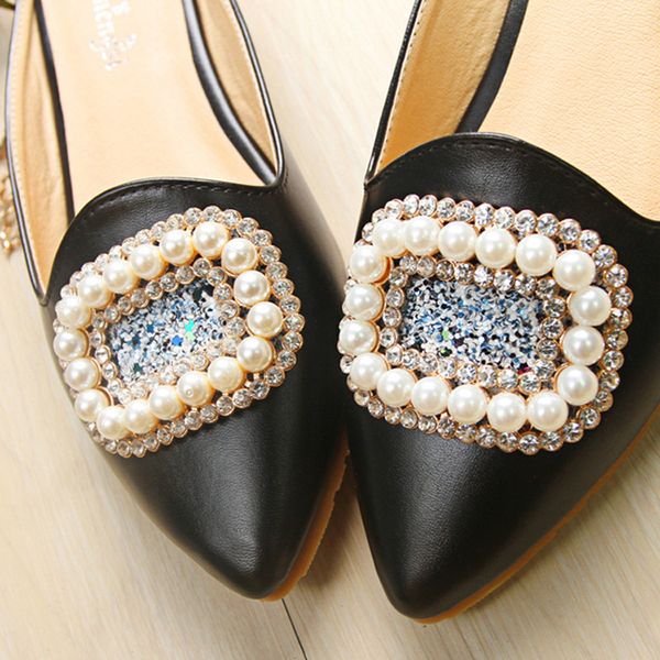 

2021 new women's soft maternity sandals pearl strass shoes big female size baotoo slippers v5ki, Black