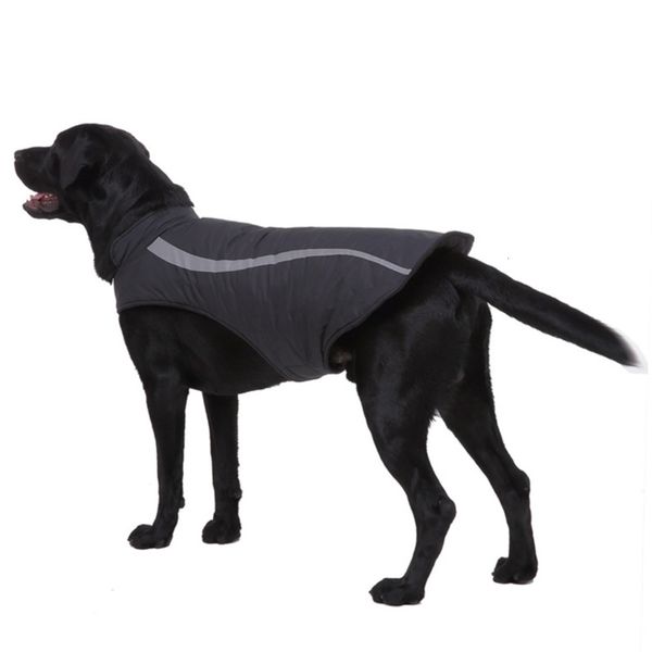 

reflective power suit adjustable cotton padded big dog pet winter clothing