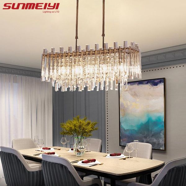 

nordic led chandelier lighting crystal ceiling chandeliers for living room dining room home deco kitchen hanging lamp lampadario
