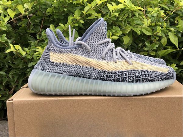 

originals v2 ashblu gy7657 ashpea gy7658 обувь на открытом воздухе человек женщины kanye west серый кофе подлинные кроссовки спорт с оригина