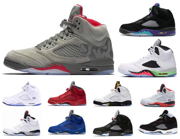

jumpman mens basketball shoes 5 5s v olympic metallic gold white cement man og black metallic red suede sport sneakers size