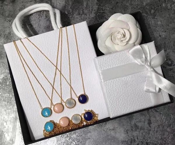 

with logo and stamp designer necklace for mens and women engagement wedding luxury jewelry couples lover gift 0204, Golden;silver