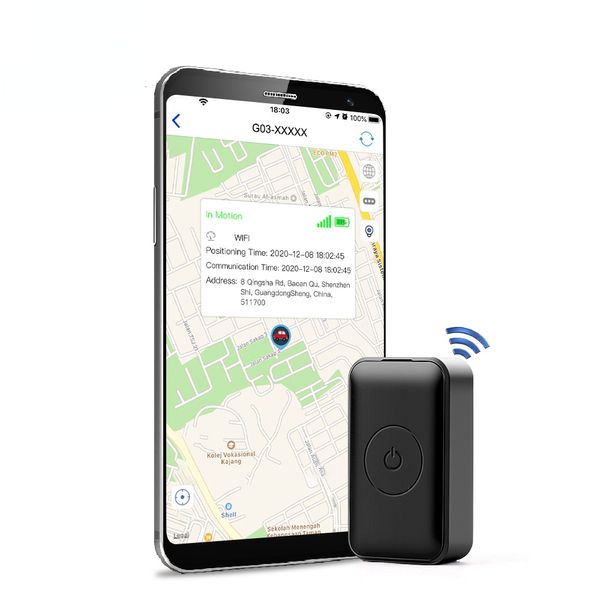 auto Localizzatore GPS personale in tempo reale, super mini gps tracker g03 con registrazione vocale per bambini, con dispositivo di tracciamento
