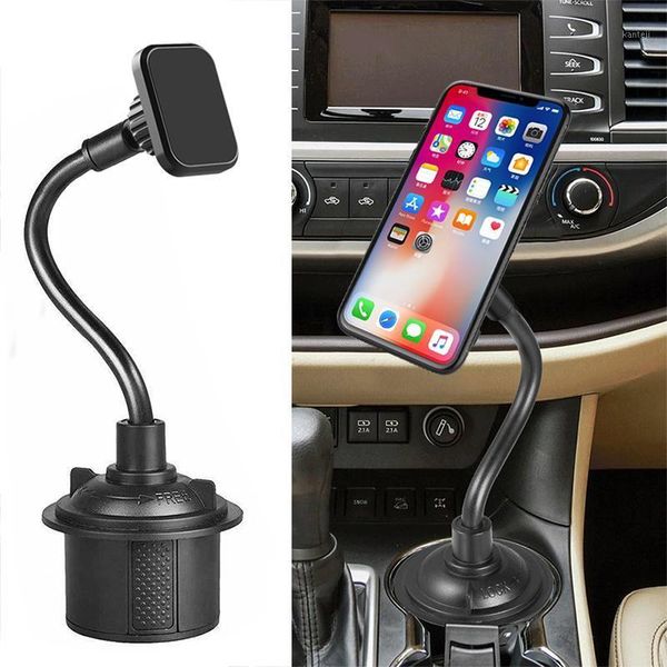 

cell phone mounts & holders xmxczkj magnetic car cup holder mount adjustable gooseneck for most smartphones huawei1