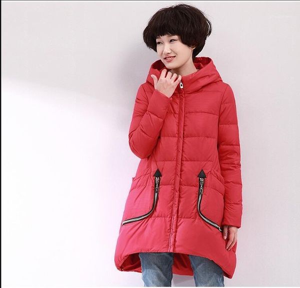 

noir femmes doudoune zipper à capuche épais garder au chaud grande taille à manches longues mode mince 2019new1, Black