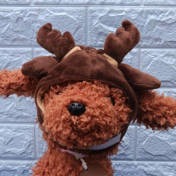 

dog apparel elk design hat funny fancy headgear pet head cap costume accessories for cat puppy size1