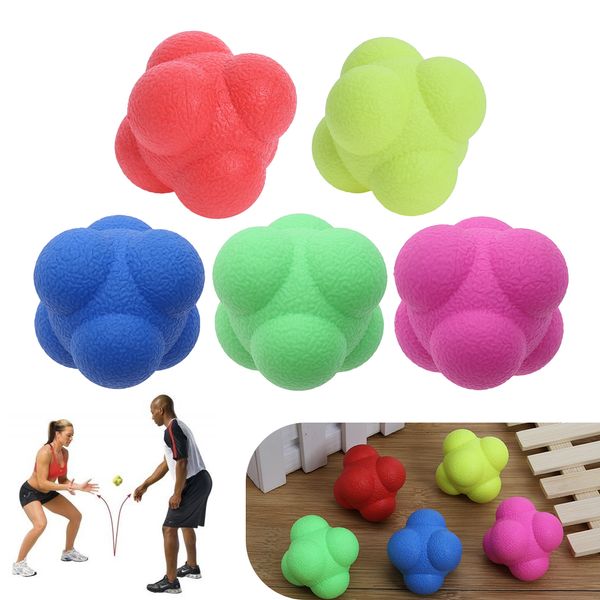 

trp hexagonal bouncing ball solid fitness training agility speed reaction ball outdoor sports toy ball for kids exercise