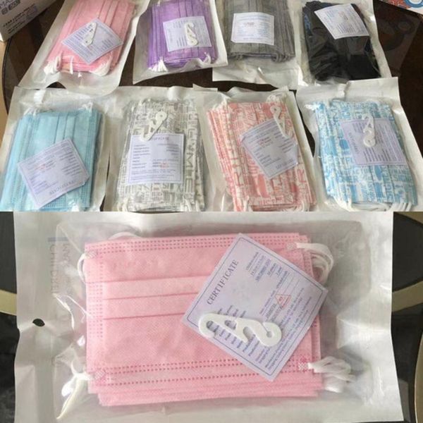 

ear-loop children 3 layer face mouth masks cover 3-ply non-woven disposable dust child mask soft breathable 44036k5